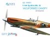Quinta Studio QC144001 Spitfire Mk.IX vacuuformed clear canopy, 3 pcs (for Eduard kit) 1/144